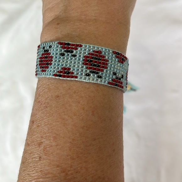 Coach Ladybug Beaded Friendship Bracelet Bohemian NWT - Picture 5 of 7